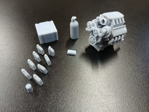 Scale resin ford 7 - 1/25, 3d