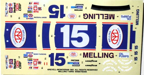 Nascar decal melling 1981 - decal, #15